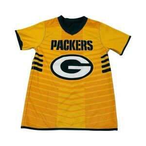 Green Bay Packers NFL Flag Football Reversible Jersey Boys Youth Kids Large